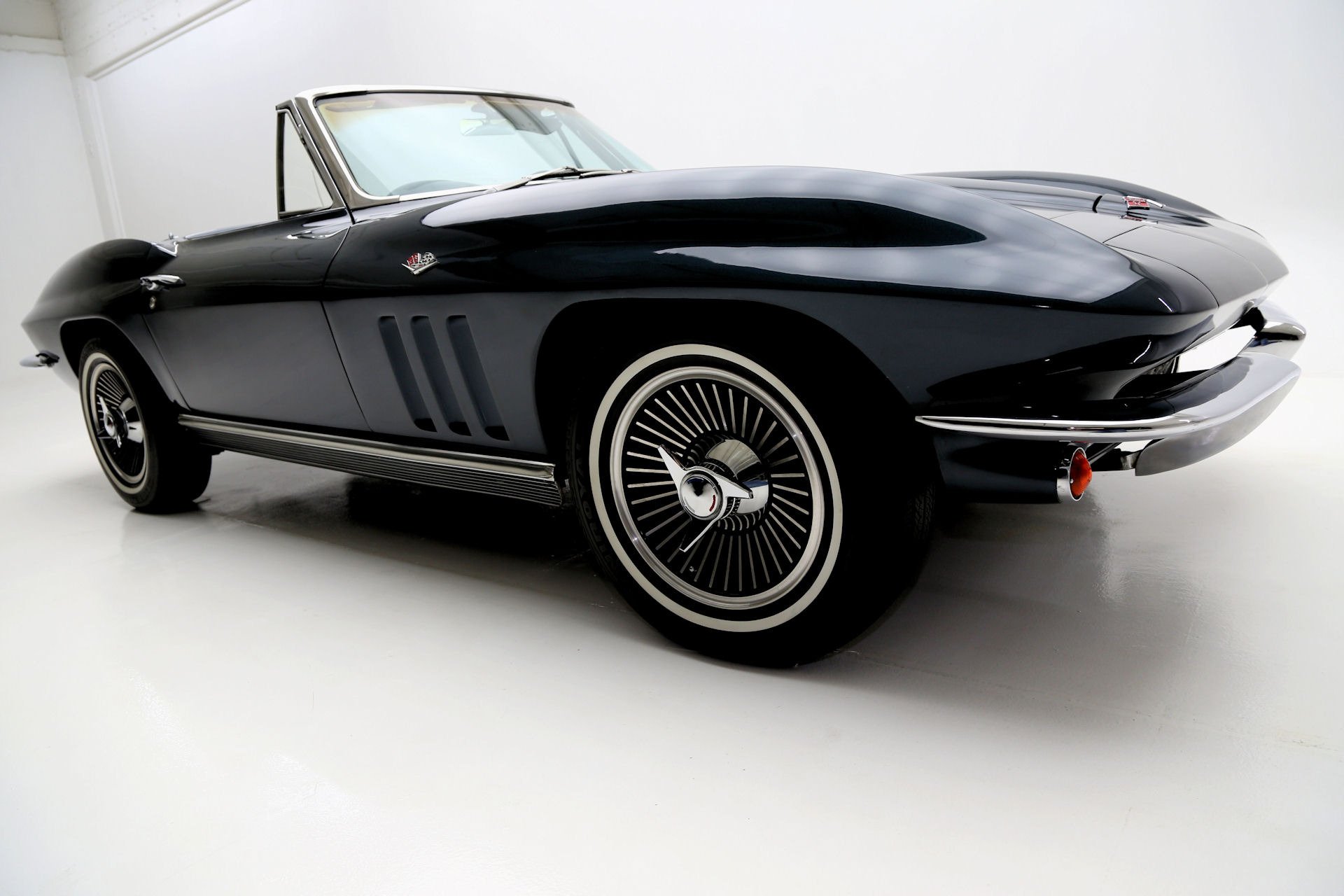 1966, Chevrolet, Corvette, 327, Roadster, Muscle, Supercar, Classic, Convertible Wallpaper