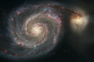 whirlpool, Galaxy, Hubble, Real, Space, Photo