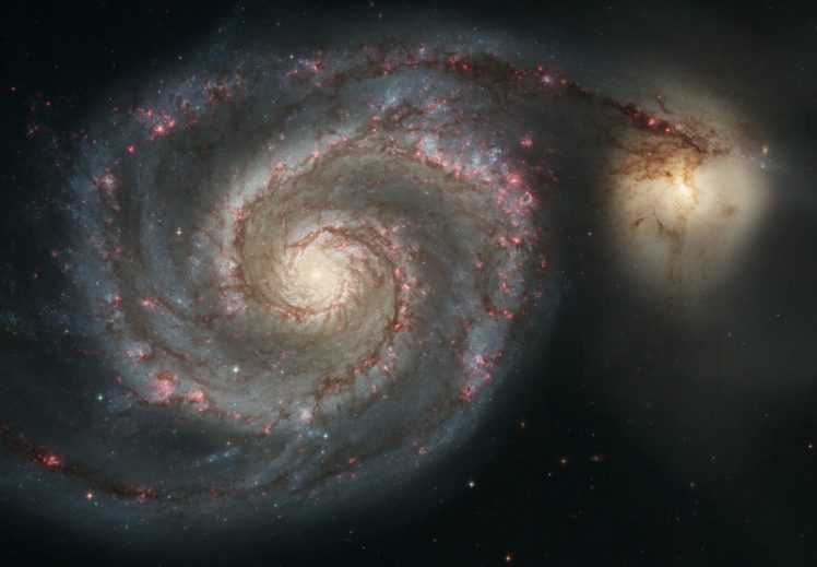 whirlpool, Galaxy, Hubble, Real, Space, Photo HD Wallpaper Desktop Background