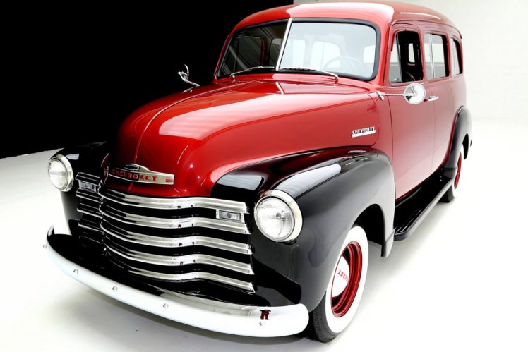 1951, Chevrolet, Suburban, 3100, Bordeaux, Suv, Truck, Retro, Stationwagon HD Wallpaper Desktop Background
