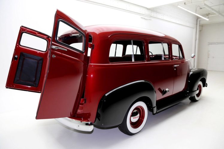 1951, Chevrolet, Suburban, 3100, Bordeaux, Suv, Truck, Retro, Stationwagon HD Wallpaper Desktop Background