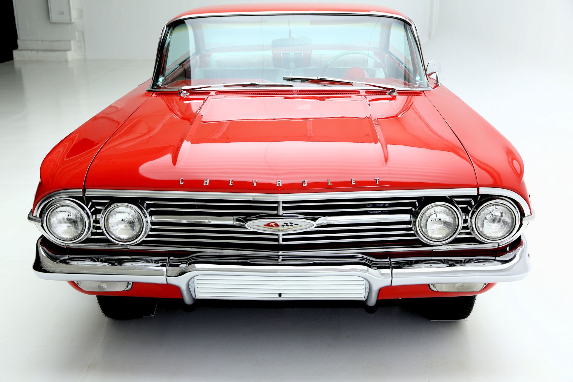 1960, Chevrolet, Impala, Red, 348, Tri power Wallpaper