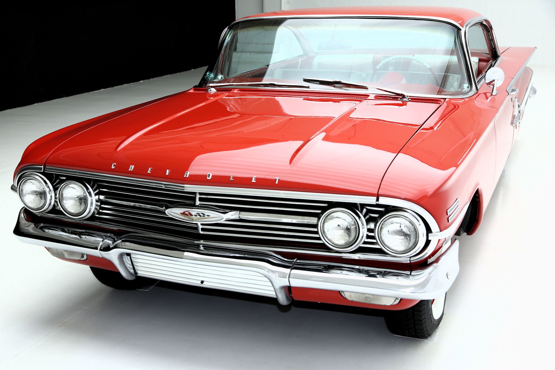 1960, Chevrolet, Impala, Red, 348, Tri power Wallpaper