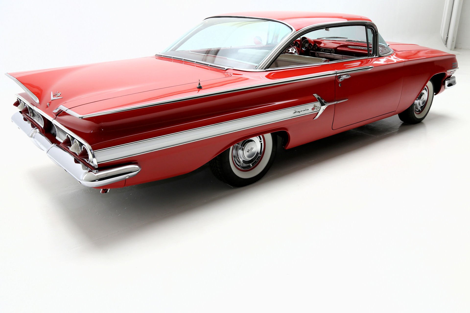 1960, Chevrolet, Impala, Red, 348, Tri power Wallpaper