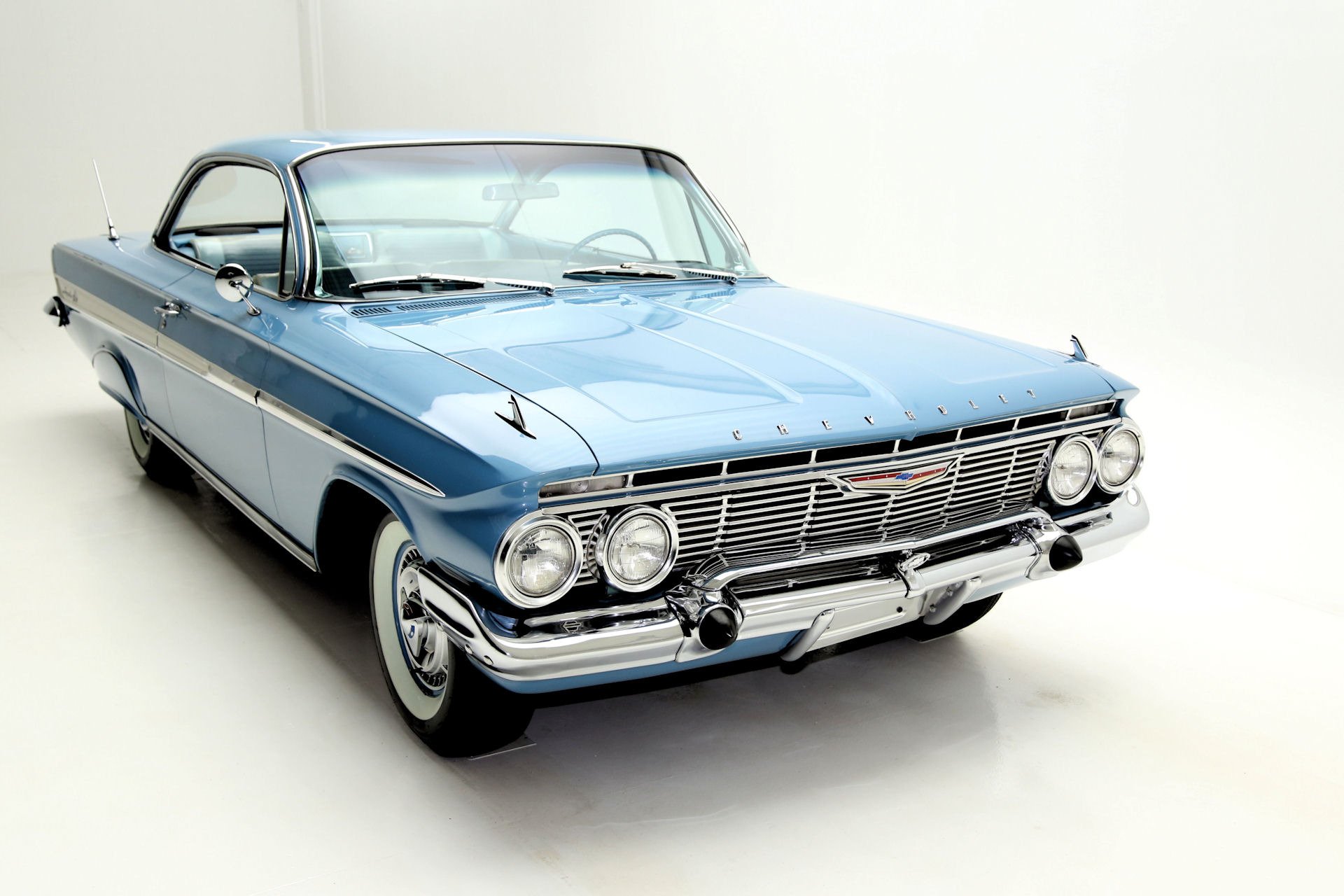 1961, Chevrolet, Impala, Bubble, Top, Muscle, Classic Wallpaper