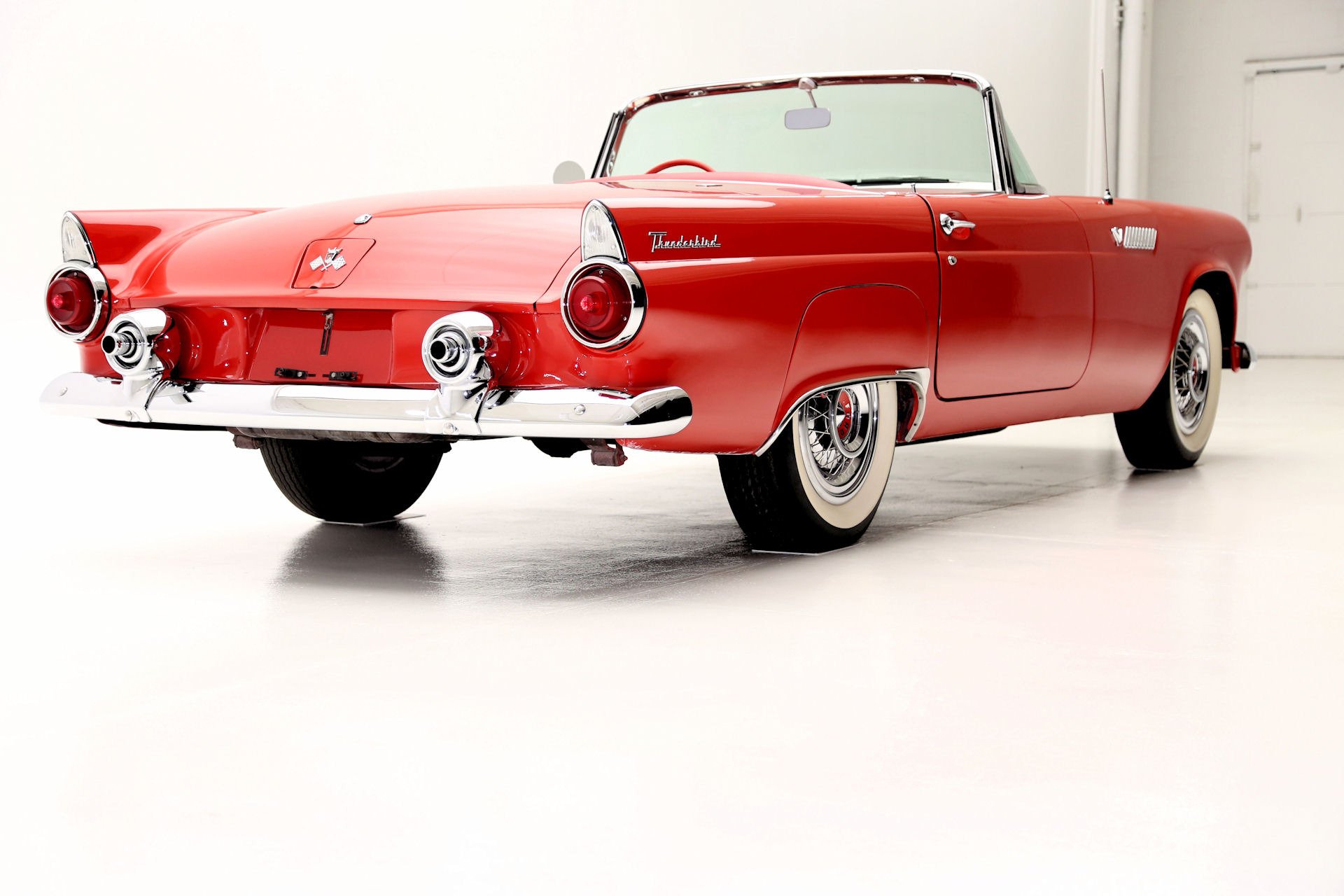 1955, Ford, Thunderbird, Convertible, Retro Wallpaper