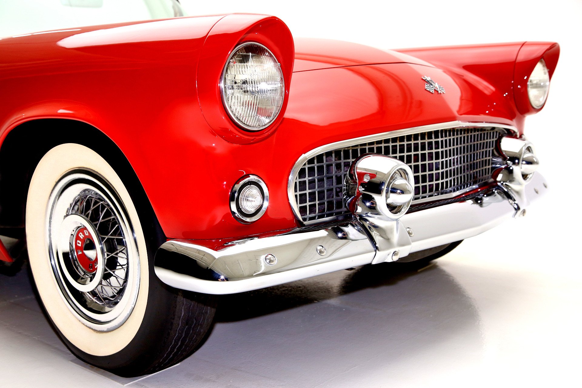 1955, Ford, Thunderbird, Convertible, Retro Wallpaper