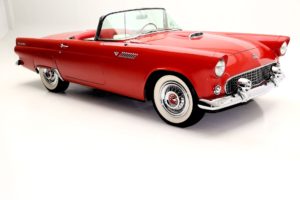 1955, Ford, Thunderbird, Convertible, Retro