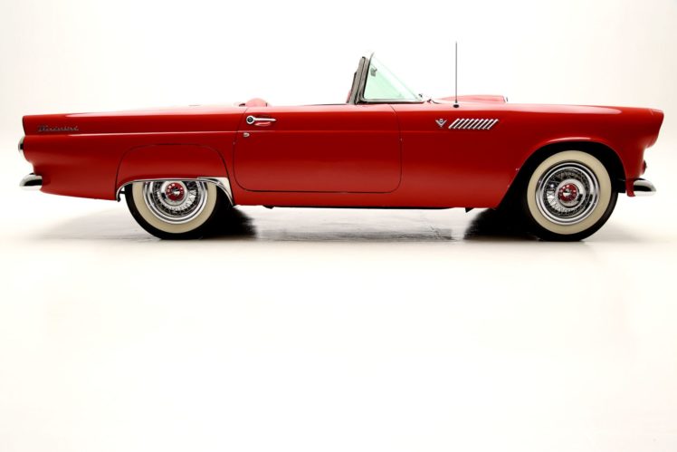 1955, Ford, Thunderbird, Convertible, Retro HD Wallpaper Desktop Background