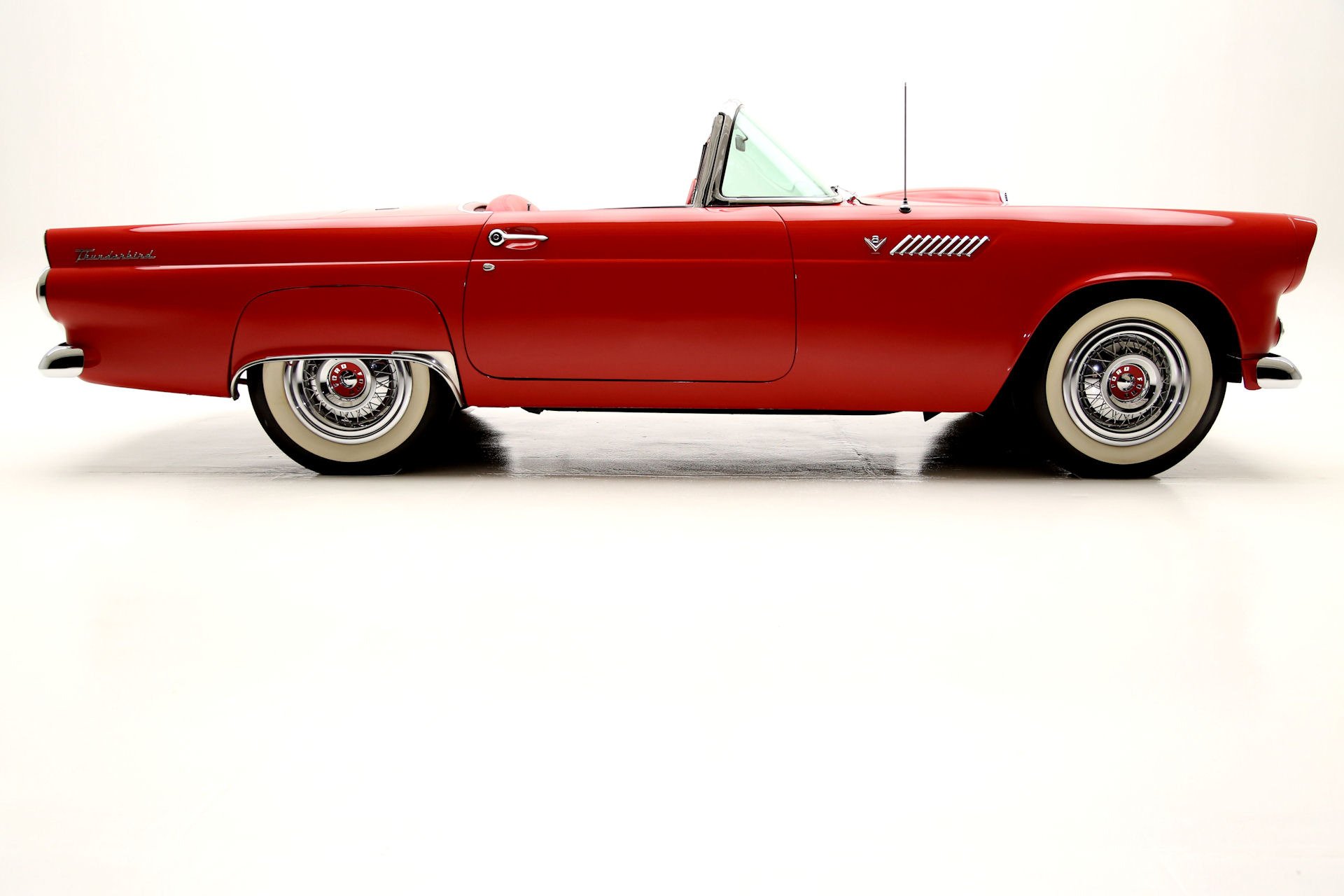1955, Ford, Thunderbird, Convertible, Retro Wallpaper