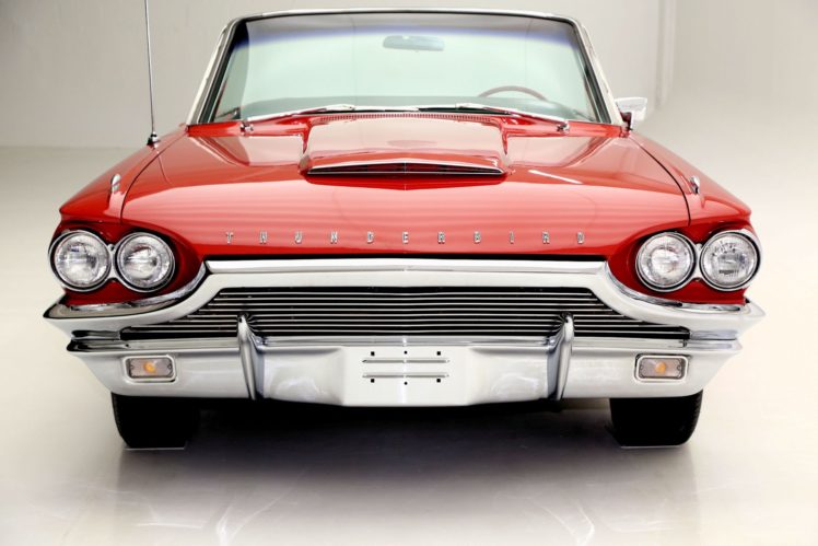 1964, Ford, Thunderbird, Convertible, Luxury, Classic HD Wallpaper Desktop Background