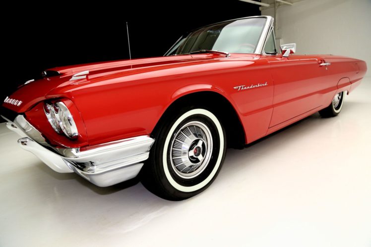 1964, Ford, Thunderbird, Convertible, Luxury, Classic HD Wallpaper Desktop Background
