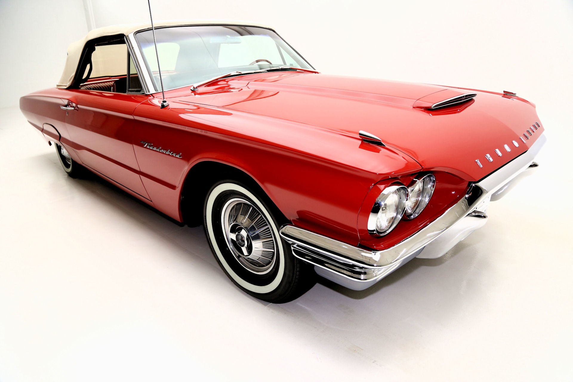 1964, Ford, Thunderbird, Convertible, Luxury, Classic Wallpaper