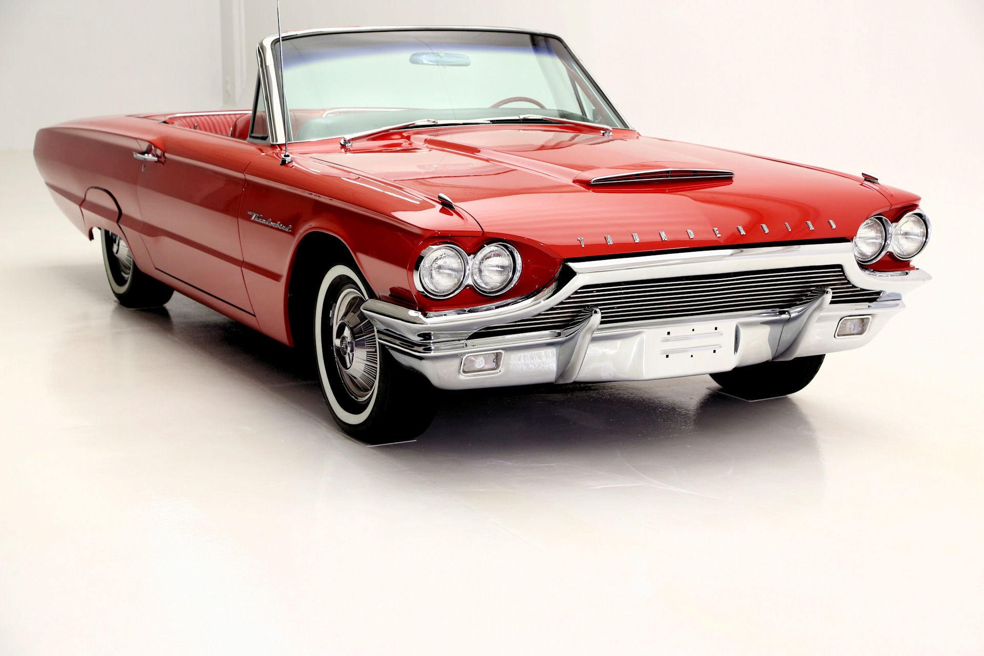 1964, Ford, Thunderbird, Convertible, Luxury, Classic Wallpaper
