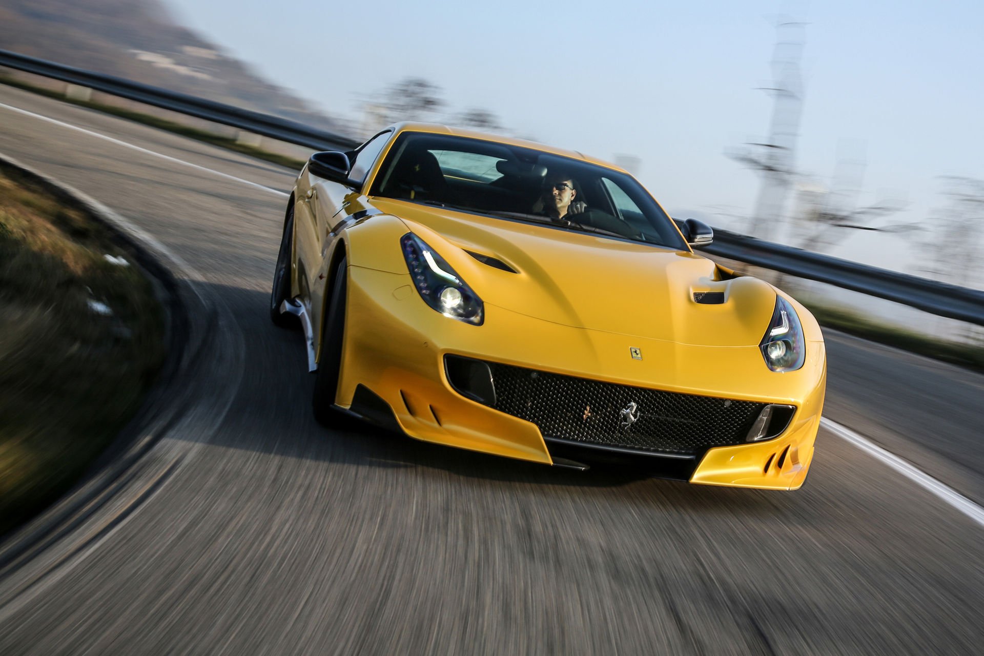 2016, Cars, Coupe, F12tdf, Ferrari, Yellow Wallpaper