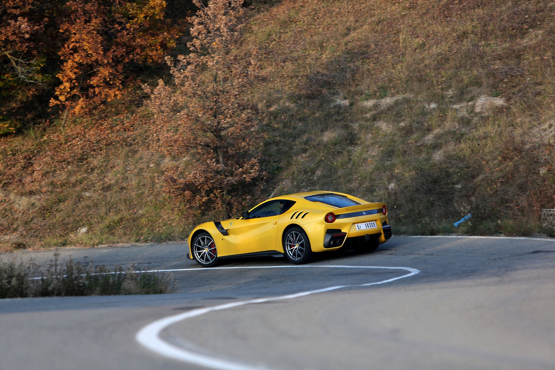 2016, Cars, Coupe, F12tdf, Ferrari, Yellow Wallpaper