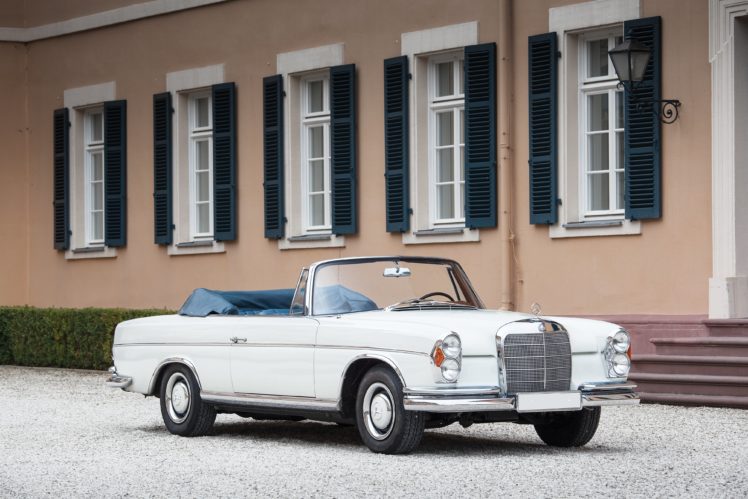 1965, Mercedes, Benz, 300se, Cabriolet, W112, 300, Convertible, Luxury, Classic HD Wallpaper Desktop Background