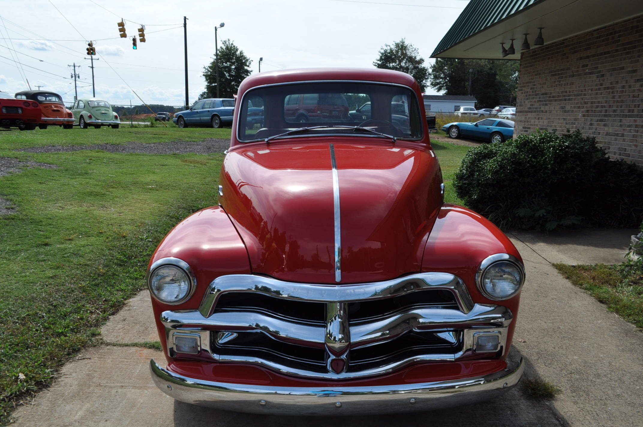 1955, Chevrolet, 3100, Step, Side, Pickup, Hot, Rod, Rods, Custom, Retro Wallpaper
