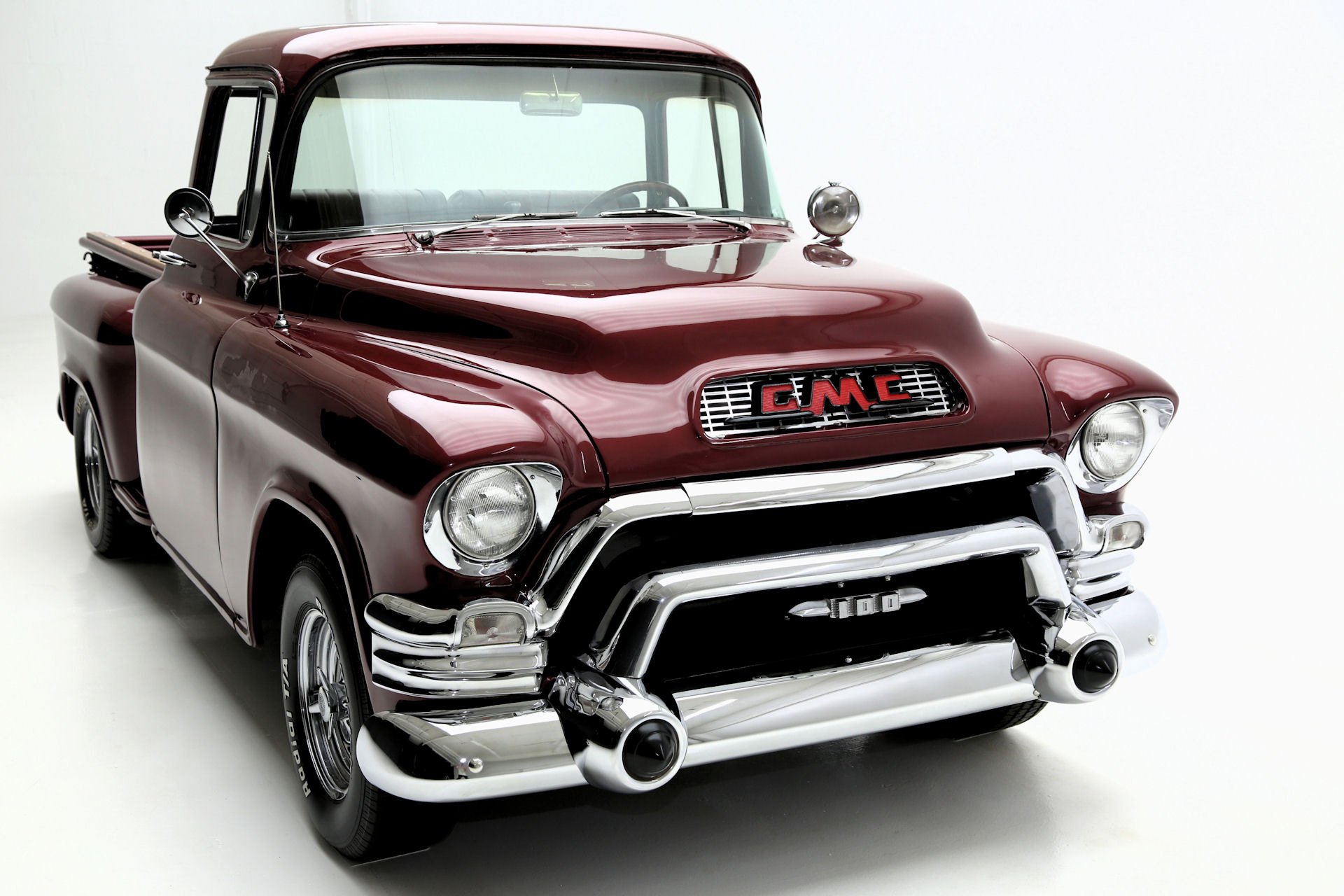 1956, Gmc, 100, Pickup, 383, Custom, Truck, Hot, Rod, Rods, Retro Wallpaper