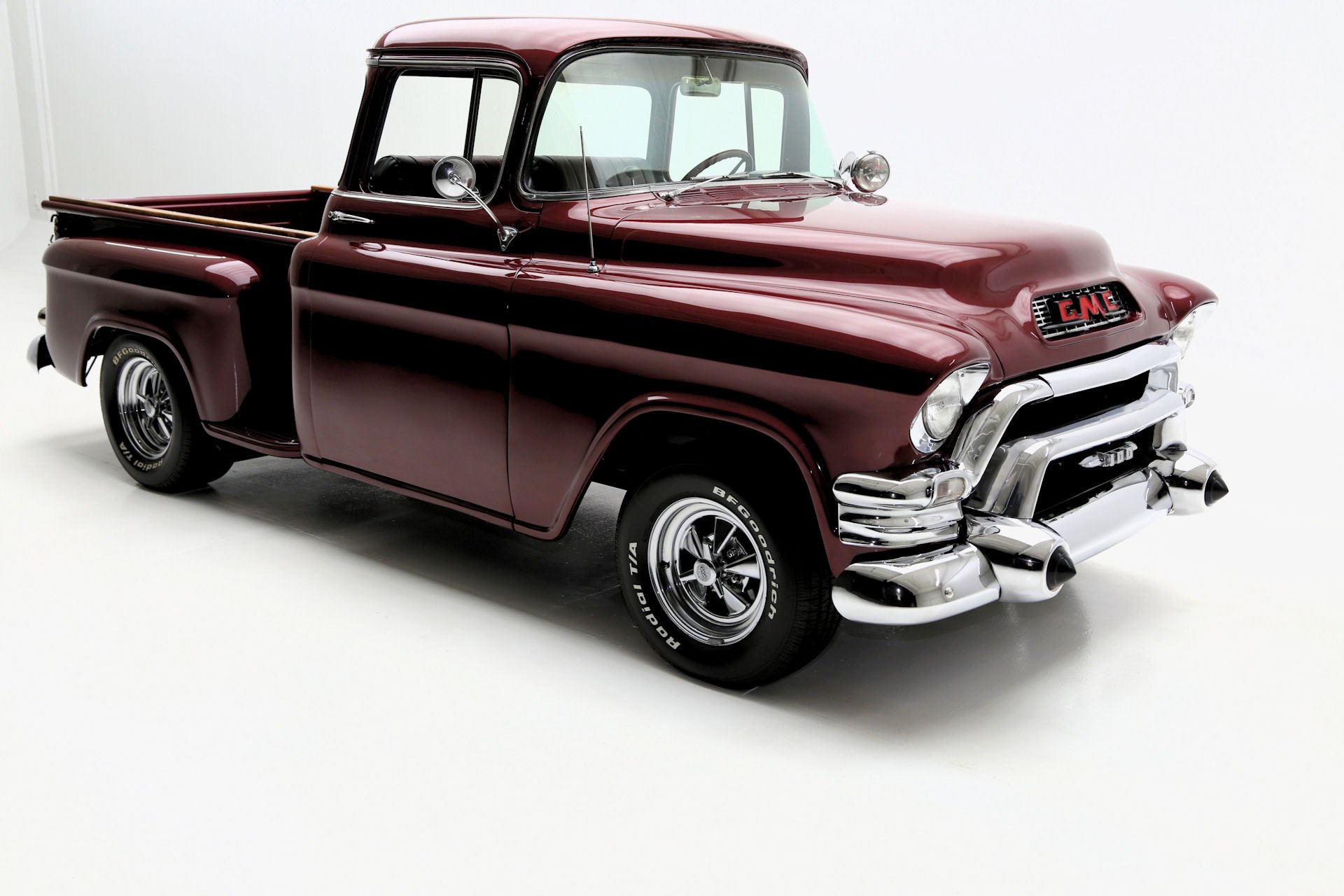 1956, Gmc, 100, Pickup, 383, Custom, Truck, Hot, Rod, Rods, Retro Wallpaper