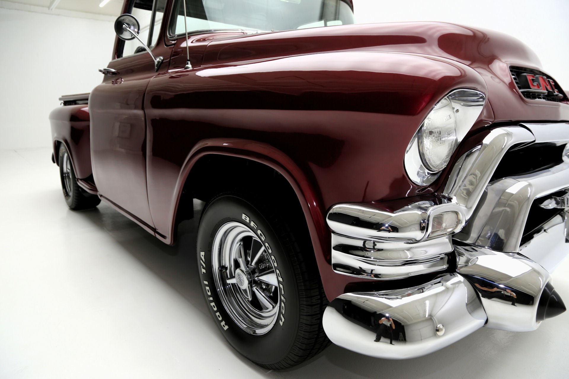 1956, Gmc, 100, Pickup, 383, Custom, Truck, Hot, Rod, Rods, Retro Wallpaper