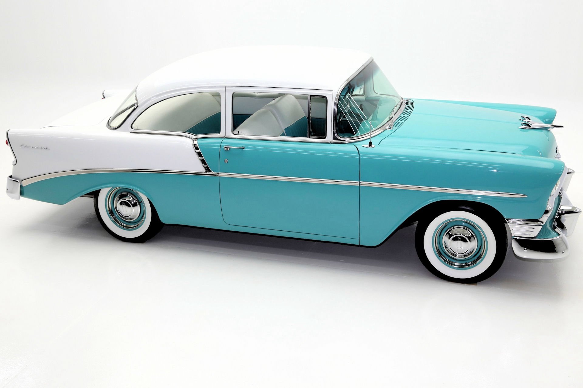 1956, Chevrolet, 210, 265ci, Retro Wallpaper