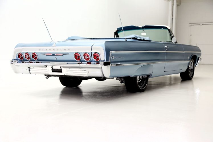 1964, Chevrolet, Impala, Convertible, 327ci, Muscle, Classic Wallpapers ...