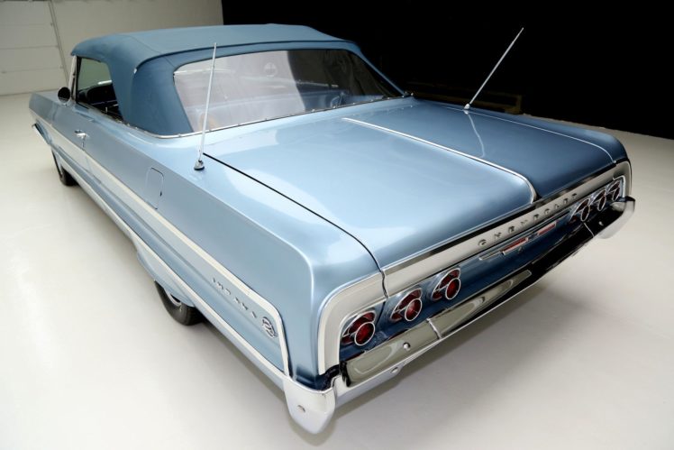 1964, Chevrolet, Impala, Convertible, 327ci, Muscle, Classic HD Wallpaper Desktop Background