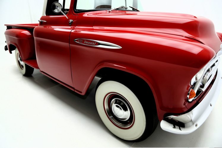 1957, Chevrolet, Pickup, 3100, Step, Side, 350ci, Retro, Truck HD Wallpaper Desktop Background