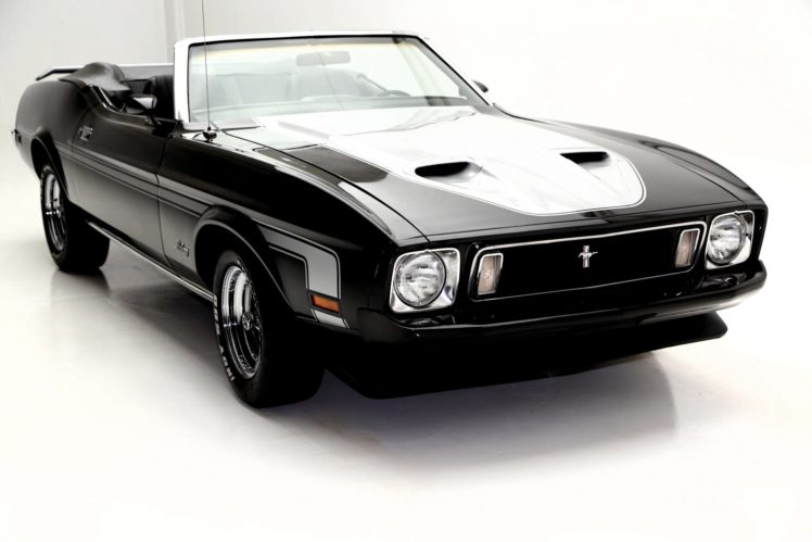1973, Ford, Mustang, 351ci, Convertible, Muscle, Classic HD Wallpaper Desktop Background