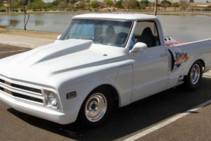 1968, Chevrolet, Pickup, Hot, Rod, Rods, Custom, Classic, Military