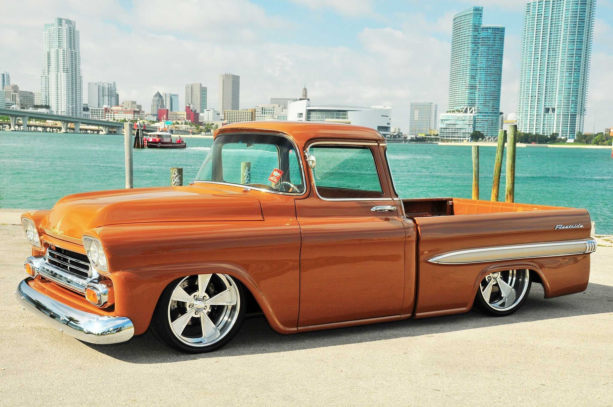 1959, Chevrolet, Apache, Pickup, Custom, Hot, Rod, Rods, Retro Wallpaper