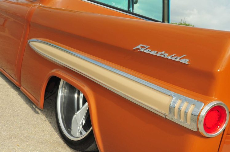 1959, Chevrolet, Apache, Pickup, Custom, Hot, Rod, Rods, Retro HD Wallpaper Desktop Background