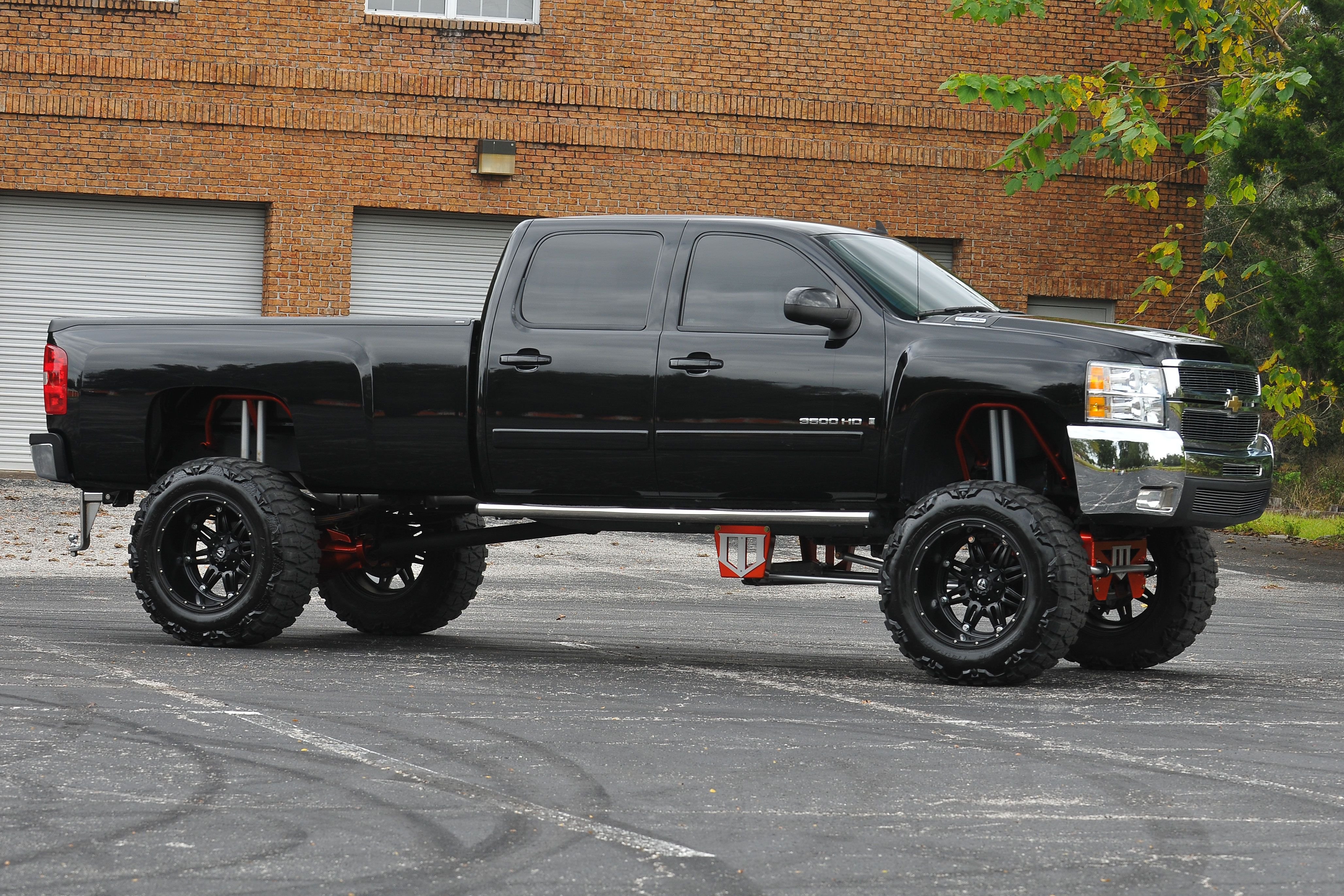 2008, Chevy, Silverado, 3500, H d, Pickup, Custom, 4x4, Tuning Wallpaper