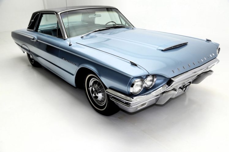 1964, Ford, Thunderbird, 390ci, Landau, Luxury, Classic HD Wallpaper Desktop Background