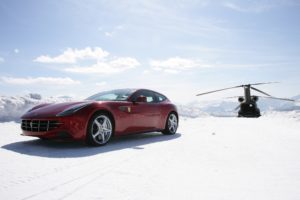 winter, Snow, Aircraft, Helicopters, Cars, Ferrari, Vehicles, Ferrari, Ff