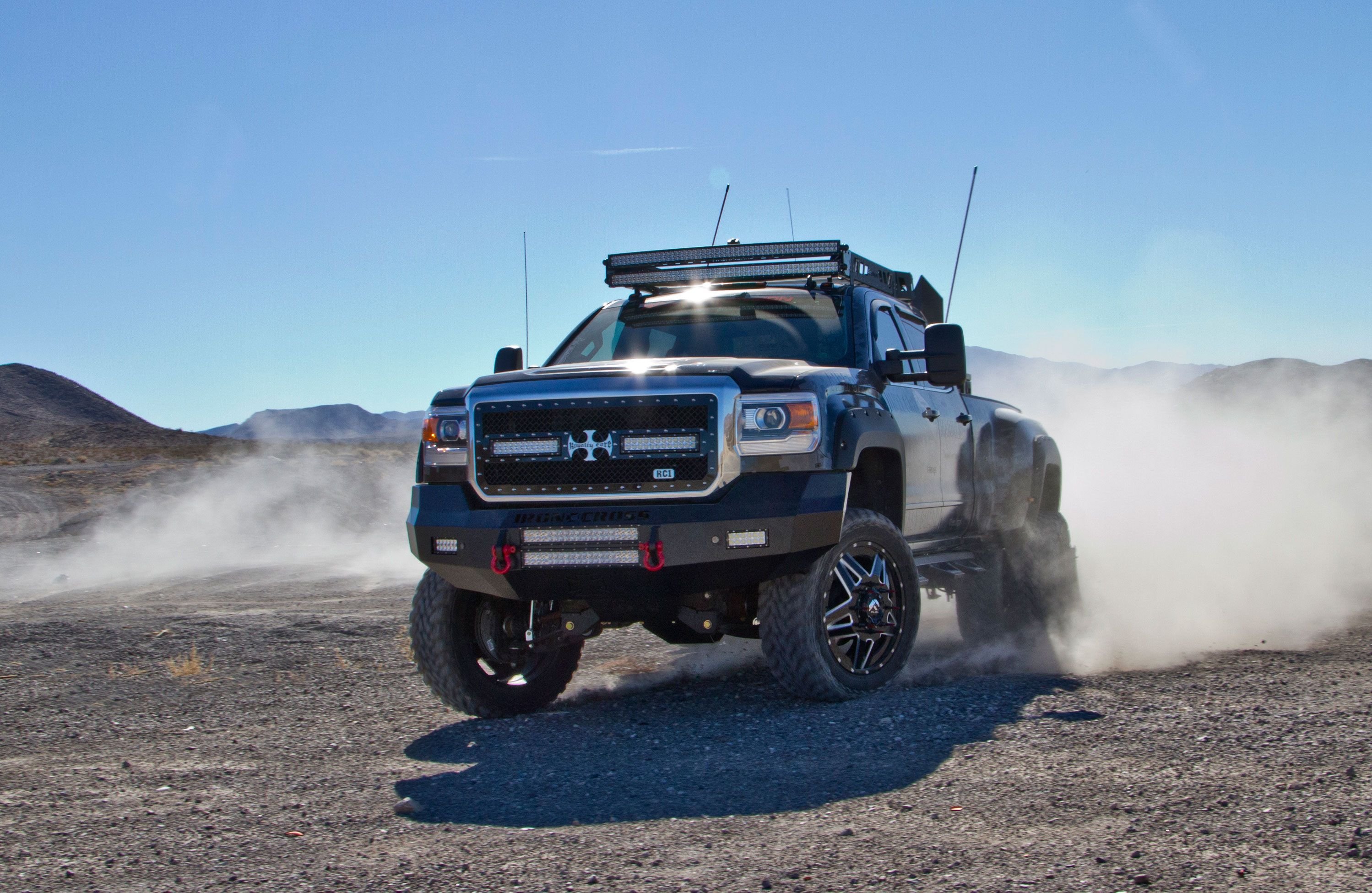 2015, Gmc, Sierra, 3500, 4x4, Custom, Tuning, Pickup, Silverado Wallpaper