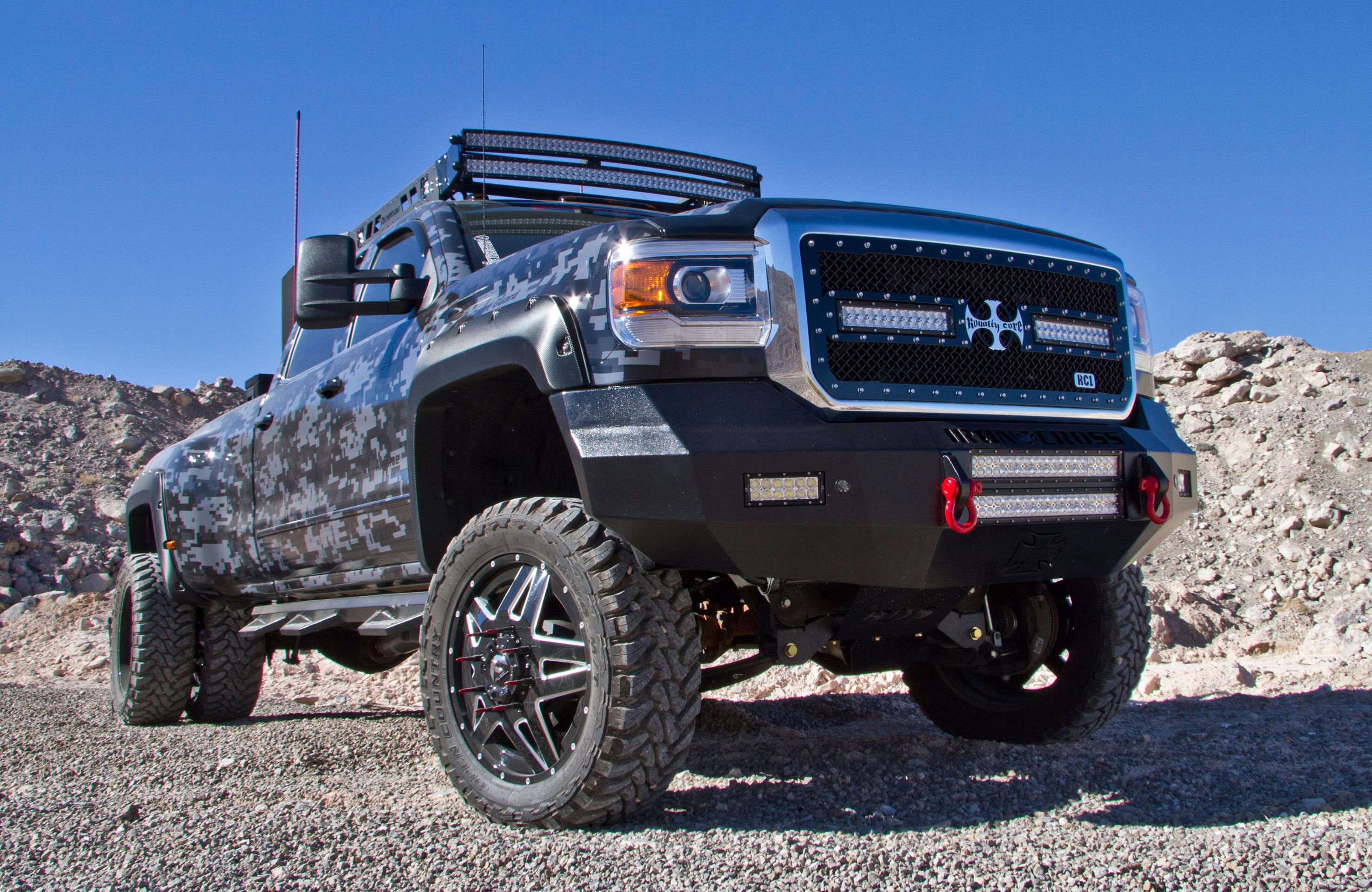 2015, Gmc, Sierra, 3500, 4x4, Custom, Tuning, Pickup, Silverado Wallpaper