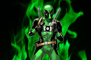green, Lantern, Dc comics, Superhero, Deadpool