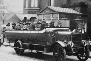 1920, Daimler, Y type, Charabanc, Semi, Tractor, Transport, Bus, Retro, Vintage, Pickup