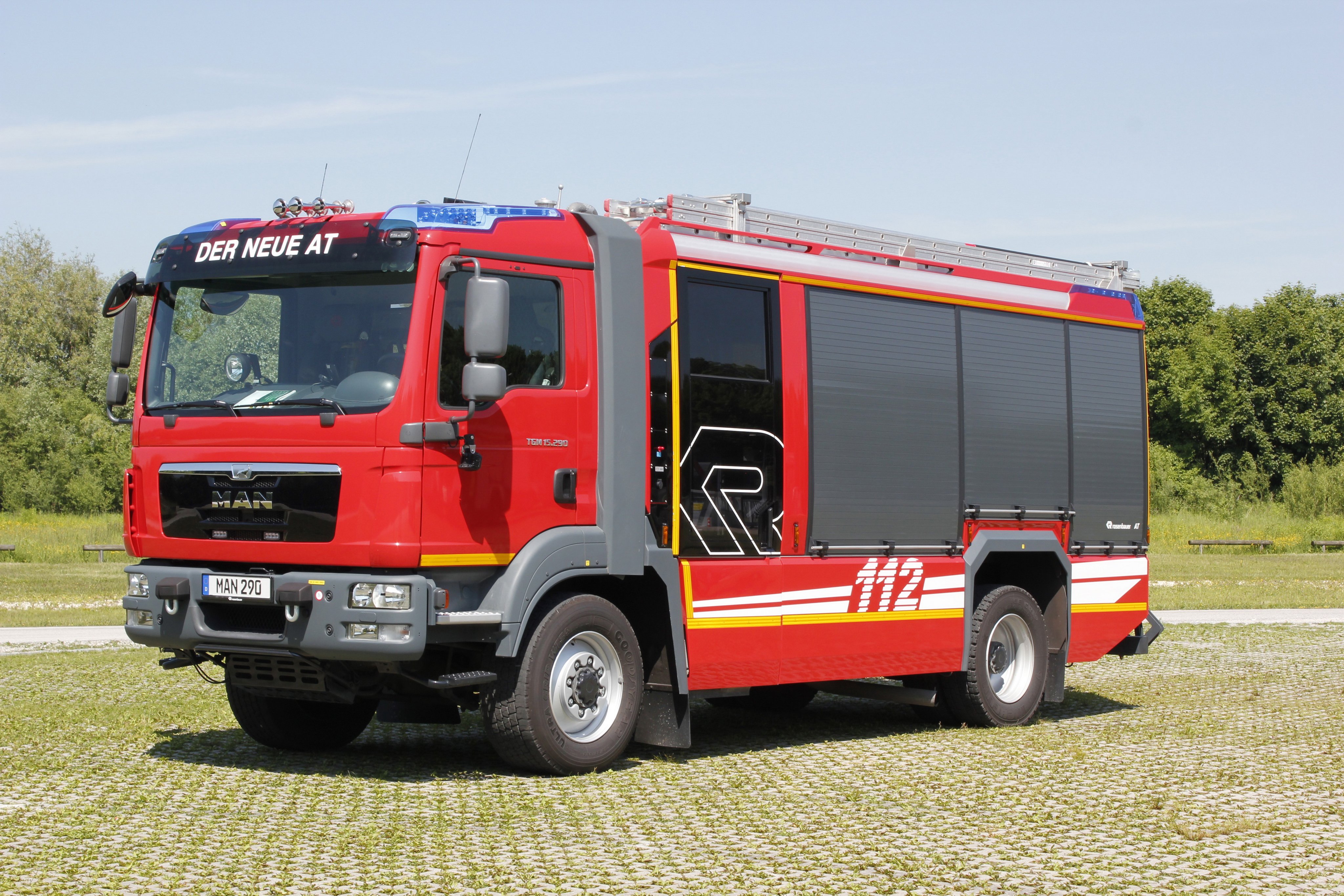 Man Tgm Firetruck Emergency Semi Tractor Wallpapers