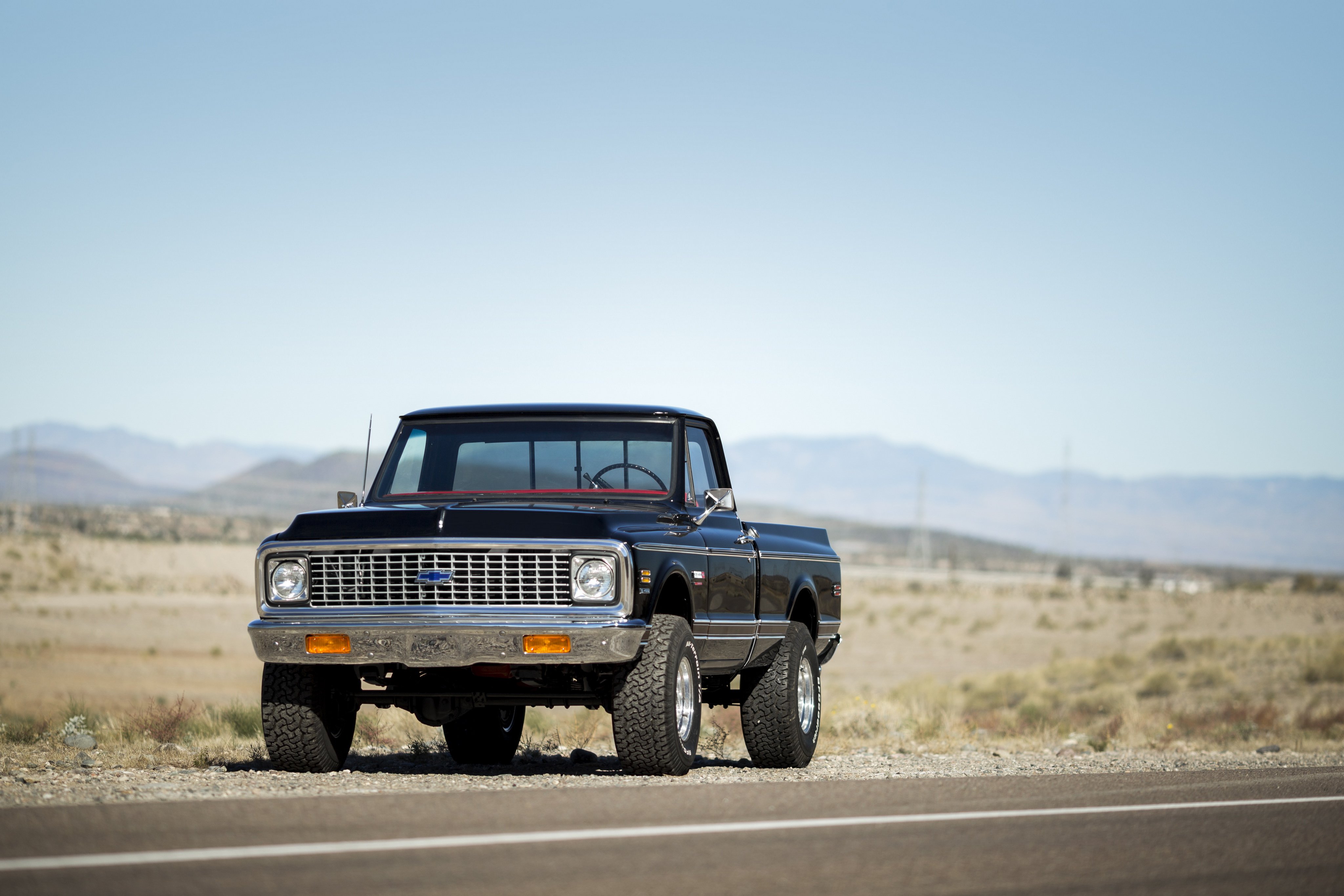 1972, Chevrolet, K10, Cheyenne, Super, Fleetside, Pickup, 4x4, Classic Wallpaper