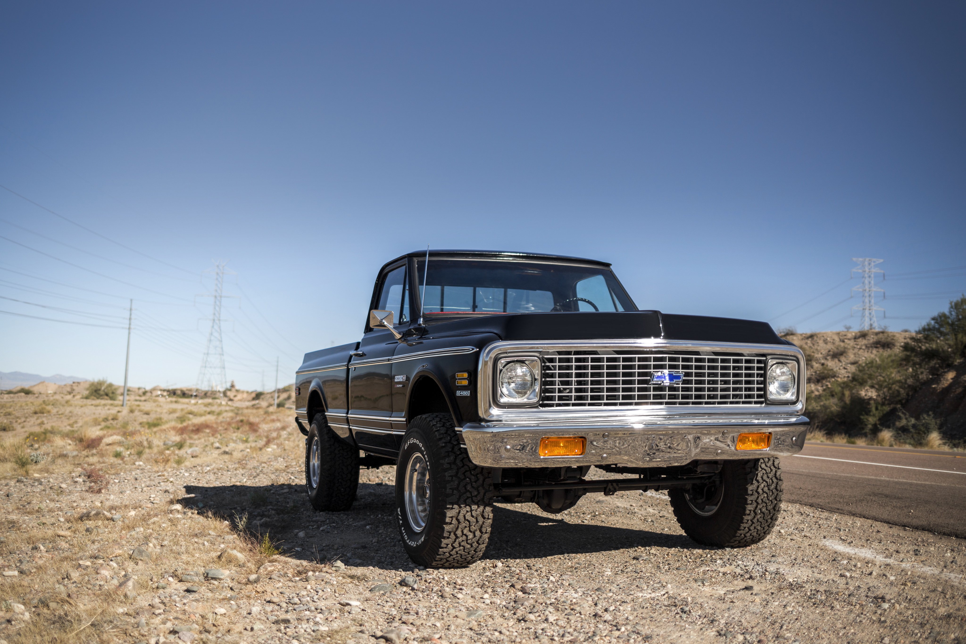 1972, Chevrolet, K10, Cheyenne, Super, Fleetside, Pickup, 4x4, Classic Wallpaper
