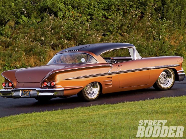 1958, Chevrolet, Impala, Custom, Hot, Rod, Rods, Retro HD Wallpaper Desktop Background