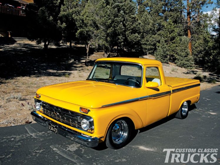 1966, Ford, F 100, Pickup, Hot, Rod, Rods, Custom, Classic, F100 HD Wallpaper Desktop Background