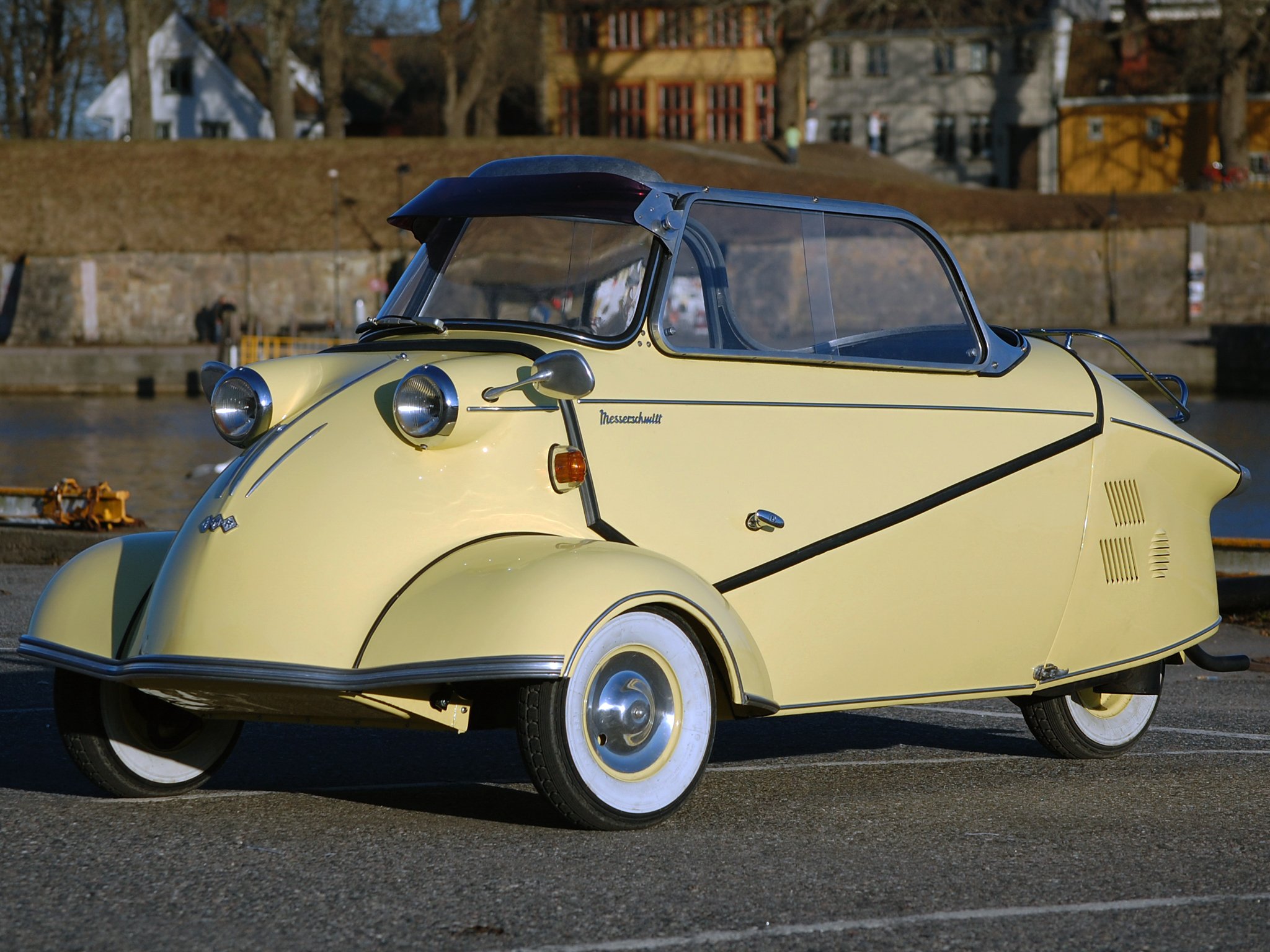 1952 64, Messerschmitt, Kr200, Cabriolet, Classic, Compact, Bike, Motorbike, Motorcycle Wallpaper