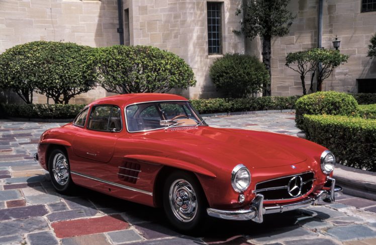 1954 57, Mercedes, Benz, 300sl, W198, 300, Gullwing, Supercar, Retro HD Wallpaper Desktop Background