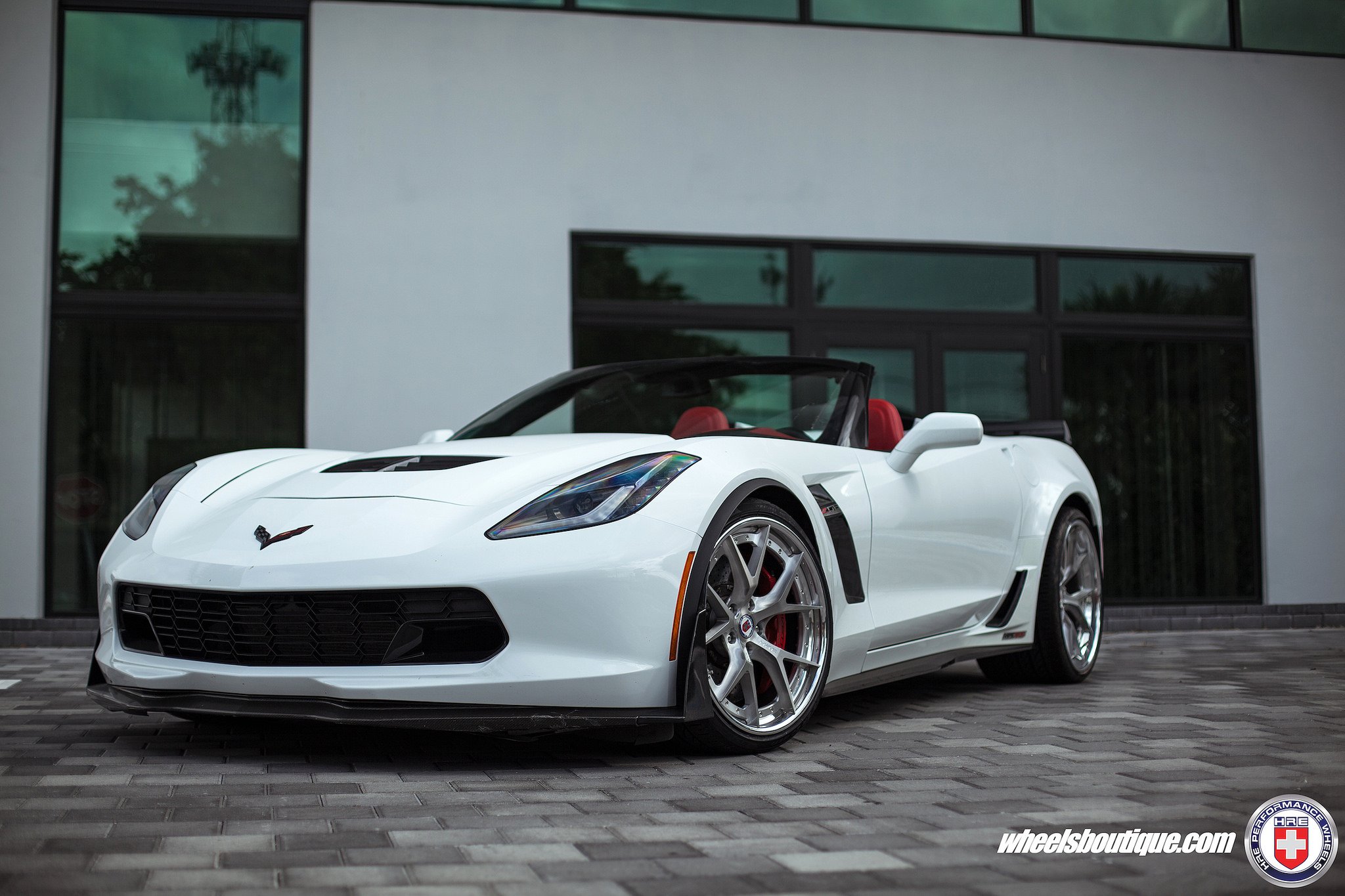 chevy, Corvette, Cabriolet, Z06, White, Hre, Wheels, Supercars, Cars Wallpaper