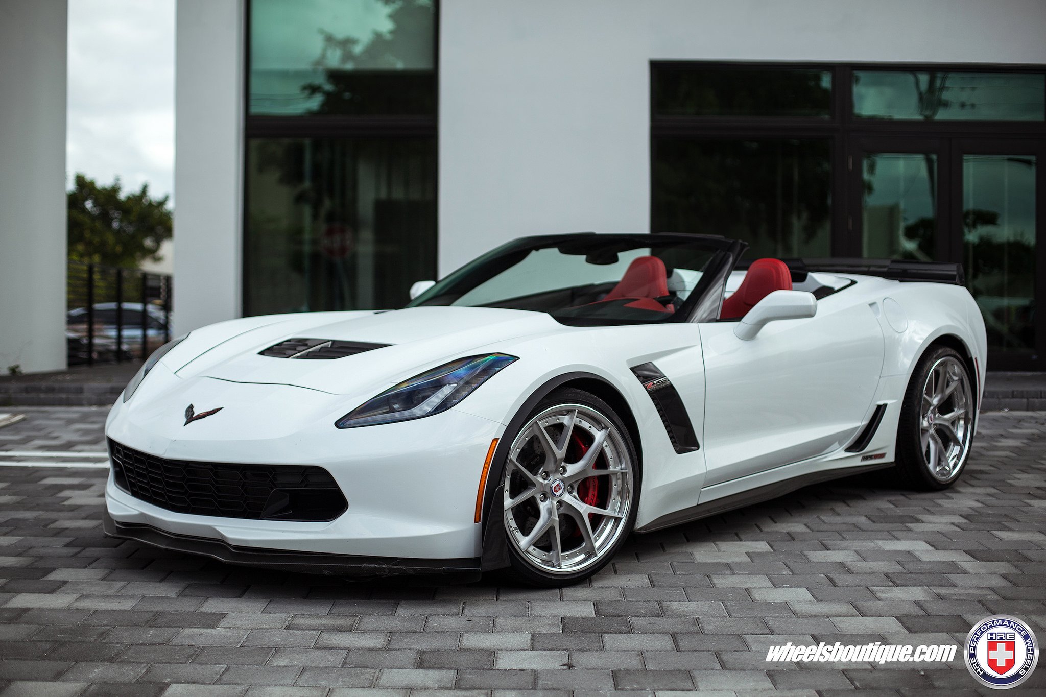 chevy, Corvette, Cabriolet, Z06, White, Hre, Wheels, Supercars, Cars Wallpaper