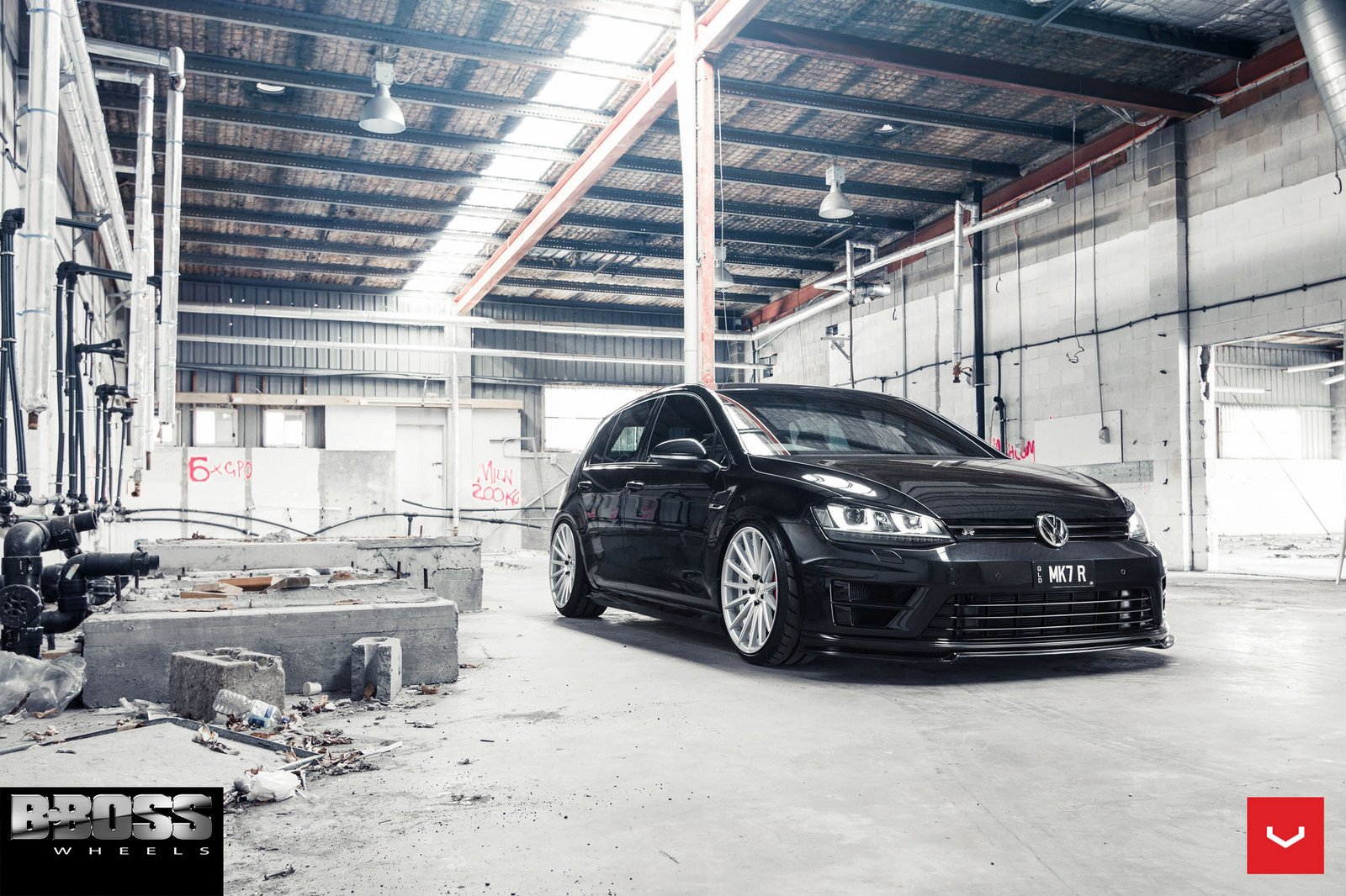 volkswagen, Gti, Vossen, Wheels, Sedan, Cars Wallpaper